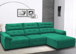 Sofá 3 Lugares Retrátil e Reclinável 2,80 M 