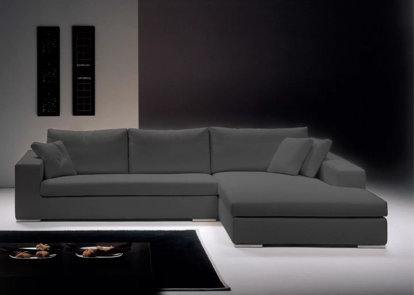 Sofá de Canto com Chaise de Casal - Enz006