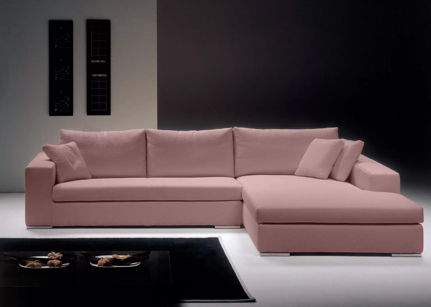 Sofá de Canto com Chaise de Casal - Enz006    